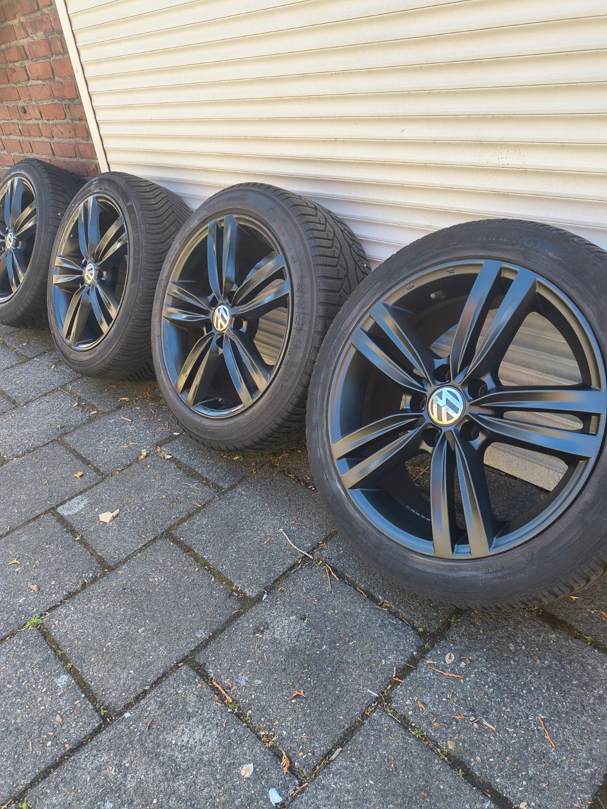Vw velgen 17 inch banden 5x112 Golf r line velgen caddy gti, Ophalen, Gebruikt, Banden en Velgen, 17 inch