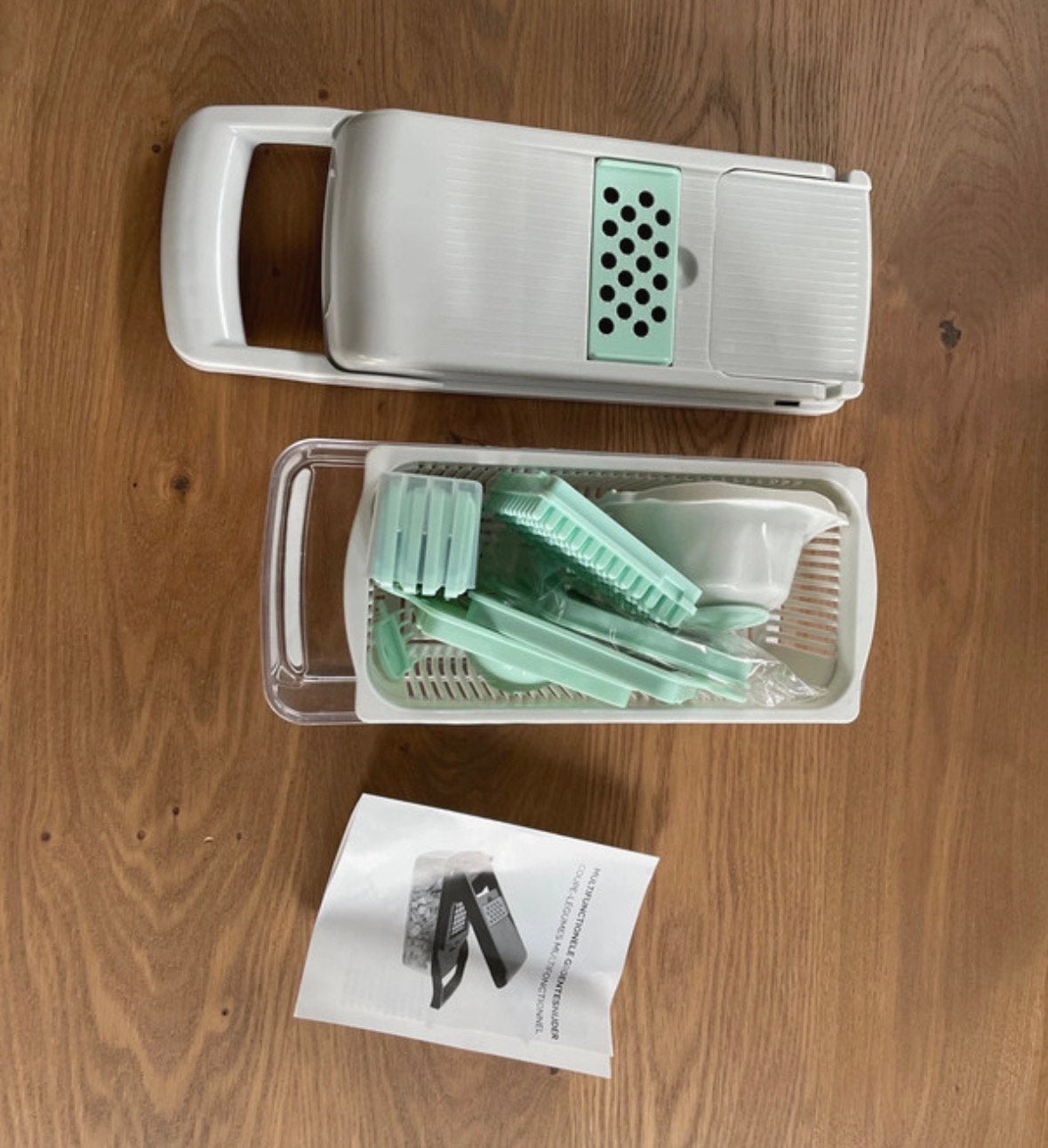 Multifunctionele Groentesnijder, Huis en Inrichting, Keuken | Keukenbenodigdheden, Groen, Kunststof, Nieuw, Ophalen of Verzenden