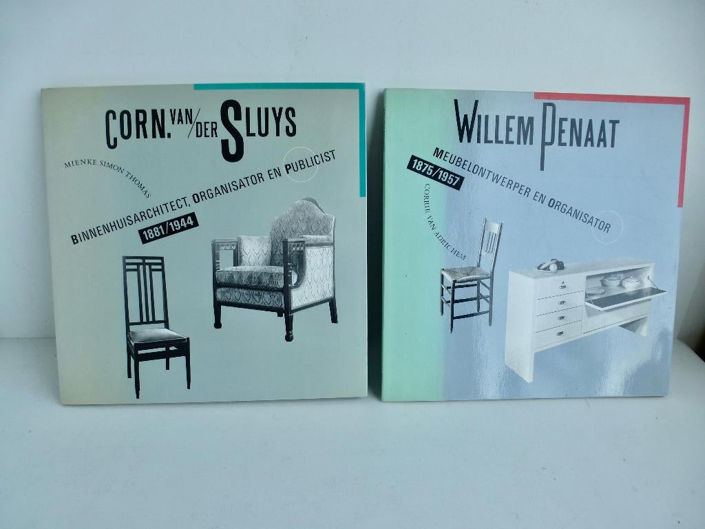 2 Monografieen Ned. Interieurarchitecten W. Penaat - C.Sluys, Diverse auteurs, Ophalen of Verzenden, Zo goed als nieuw, Overige onderwerpen