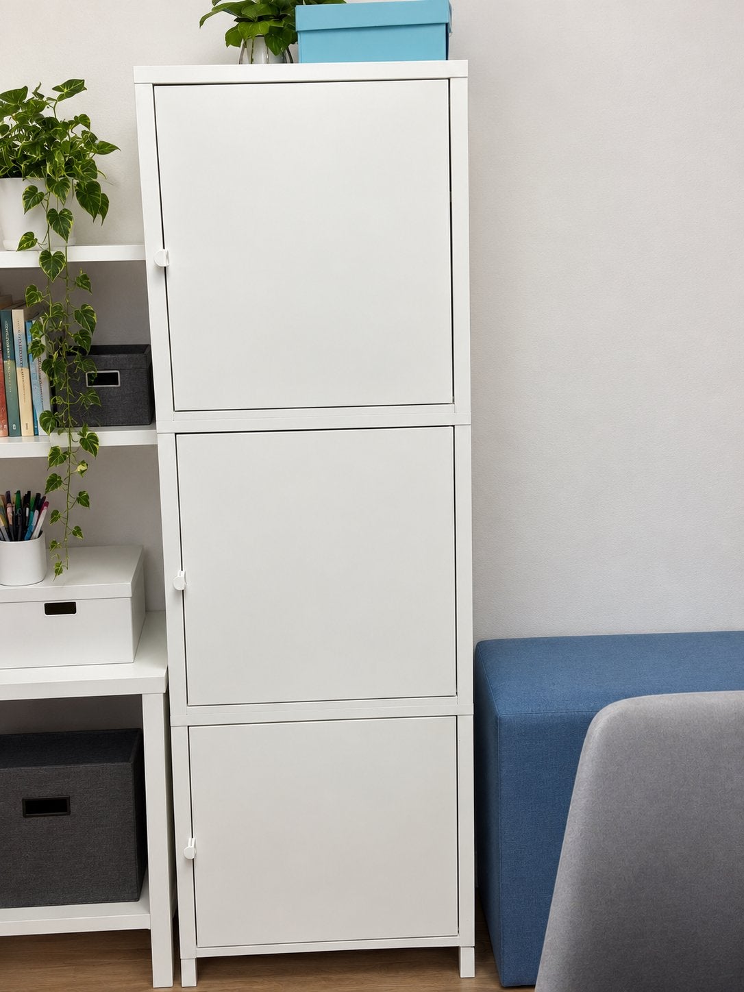 IKEA PS Collectie Lockerkast Metaal Wit, Ophalen, Gebruikt