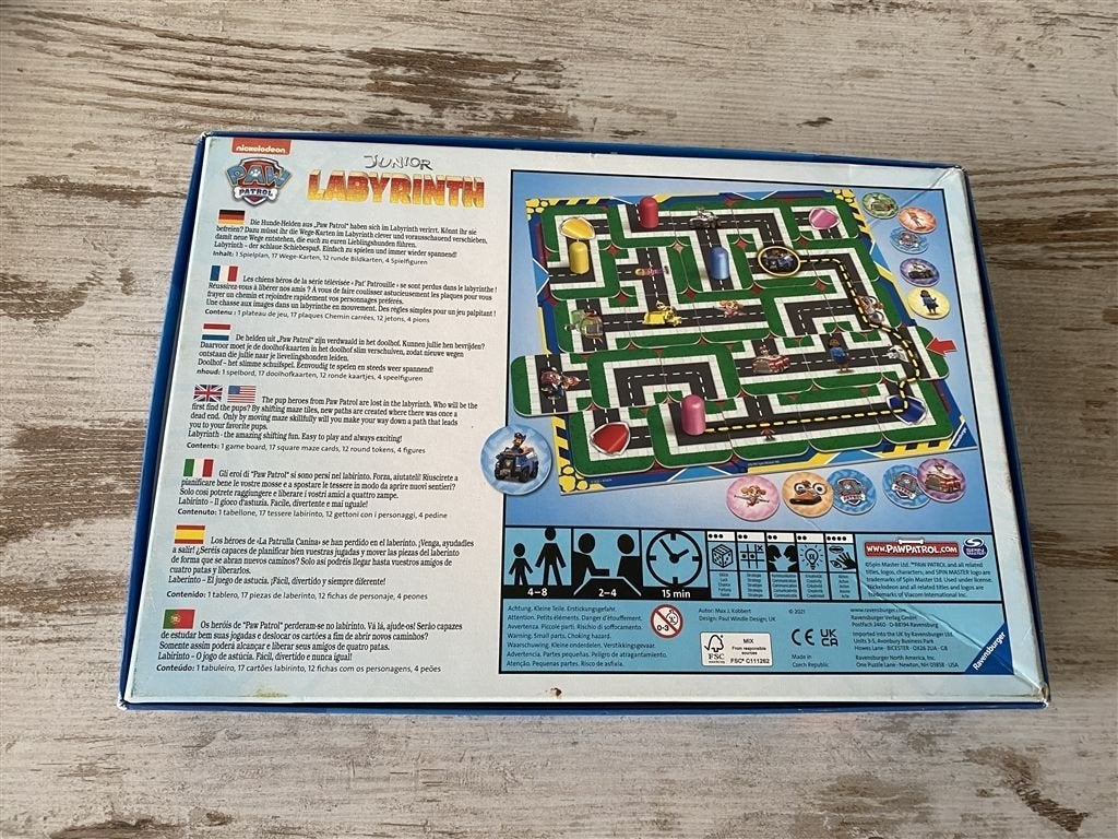 Paw Patrol junior labyrinth ravensburger [s735], Verzenden, Zo goed als nieuw