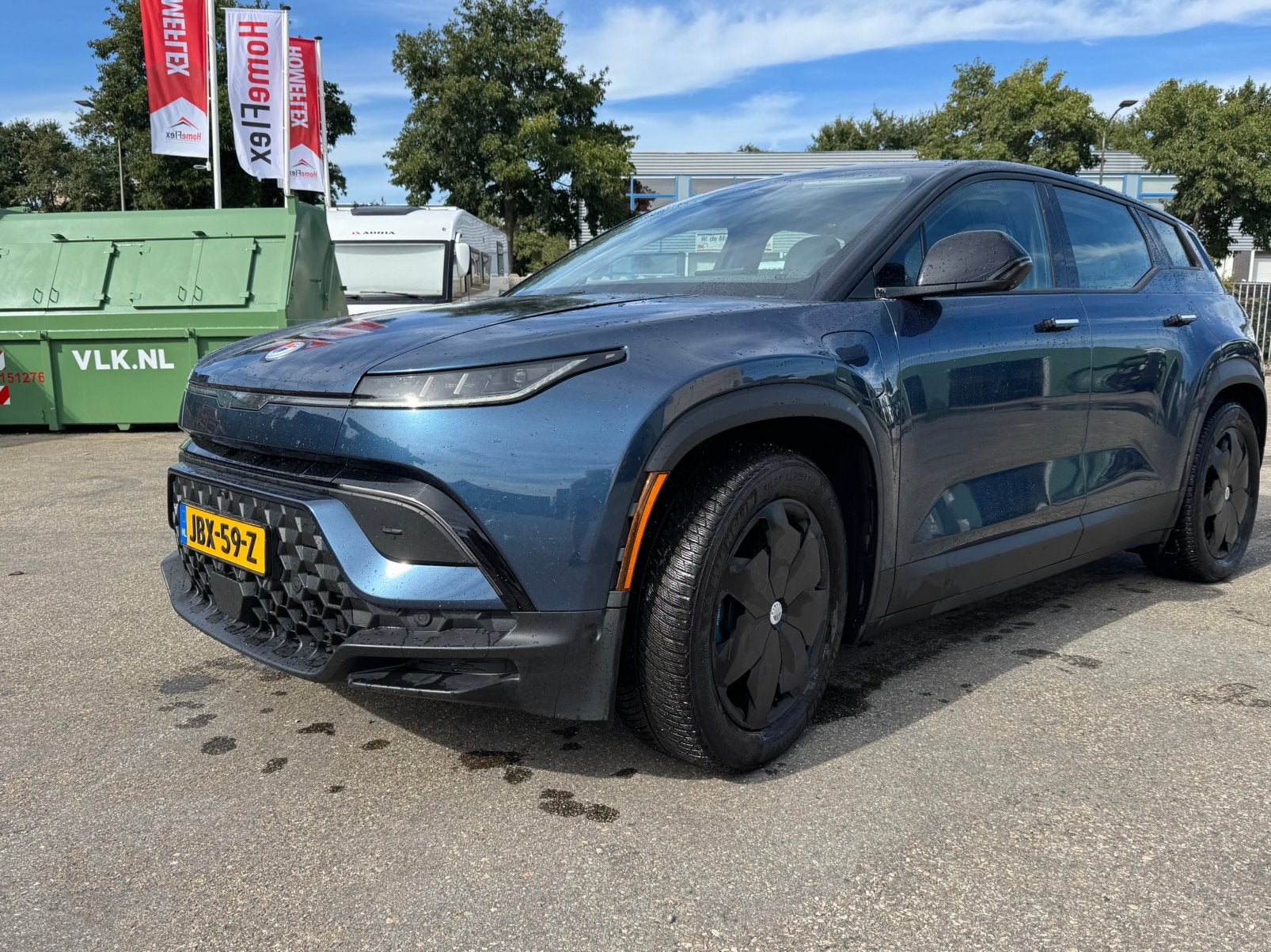 Fisker Ocean 113KWH 414KW 2024 Blauw, BTW auto, 1e eig., Auto's, Automaat, Stof, 1800 kg, Beige