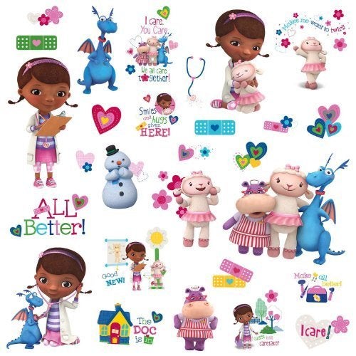 Disney muurstickers Speelgoeddokter - Doc McStuffins - Nieuw, Kinderen en Baby's, Nieuw, Ophalen of Verzenden, Wanddecoratie, Zelfklevend