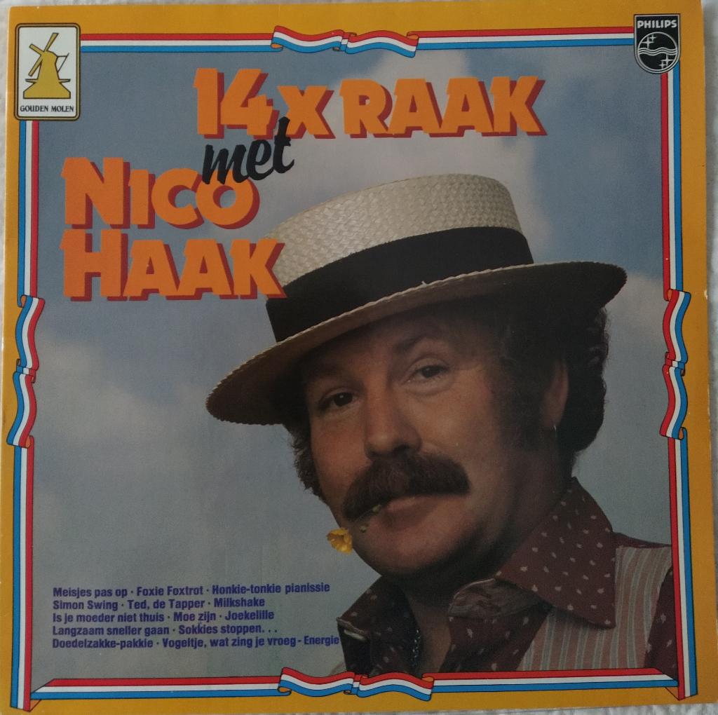 Nico Haak - 14 x Raak (1 LP) (1980) Als nieuw!, 10 inch, Verzenden, 1980 - 1989, Zo goed als nieuw