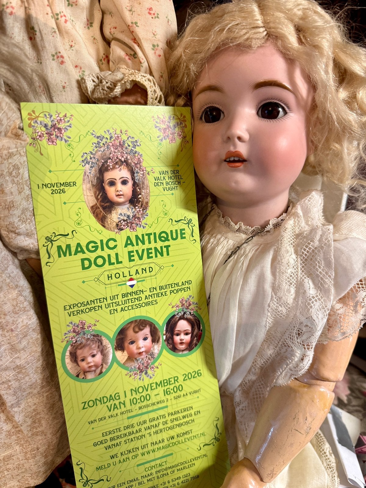 # Antieke pop # antiek speelgoed # steiff # beren # oude pop, Ophalen of Verzenden, Zo goed als nieuw