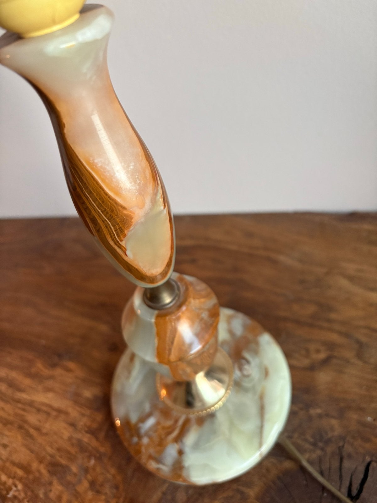 Vintage Tafellamp Standaard - Natuursteen Onyx, Ophalen