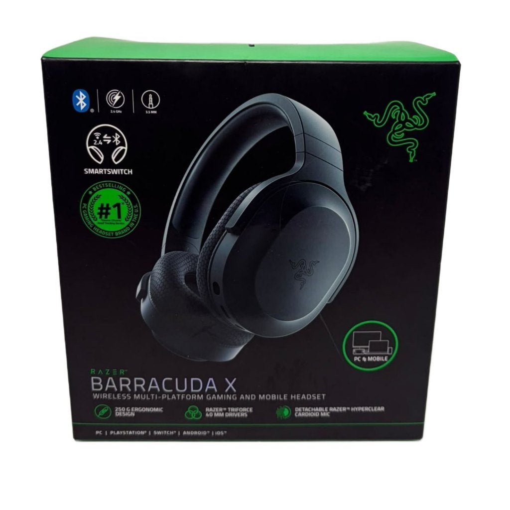 Razer Barracuda X Gaming Headset Zwart ZGAN Compleet in Doos, Audio, Tv en Foto, Ophalen of Verzenden, Zo goed als nieuw, Overige merken