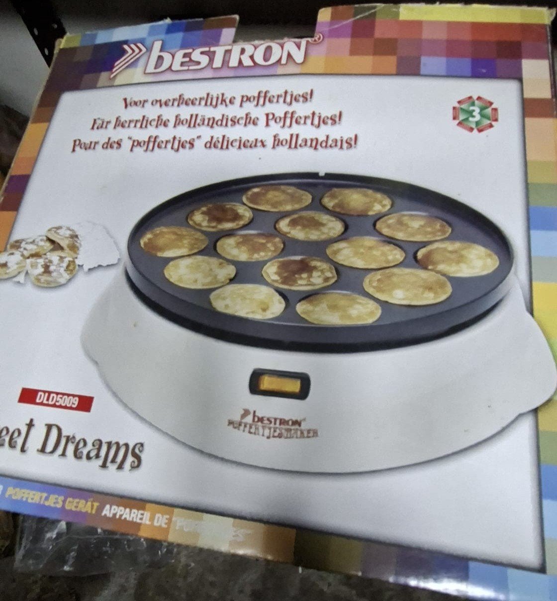 Bestron Poffertjesmaker DLD5009 - Voor heerlijke poffertjes!, Ophalen of Verzenden, Gebruikt