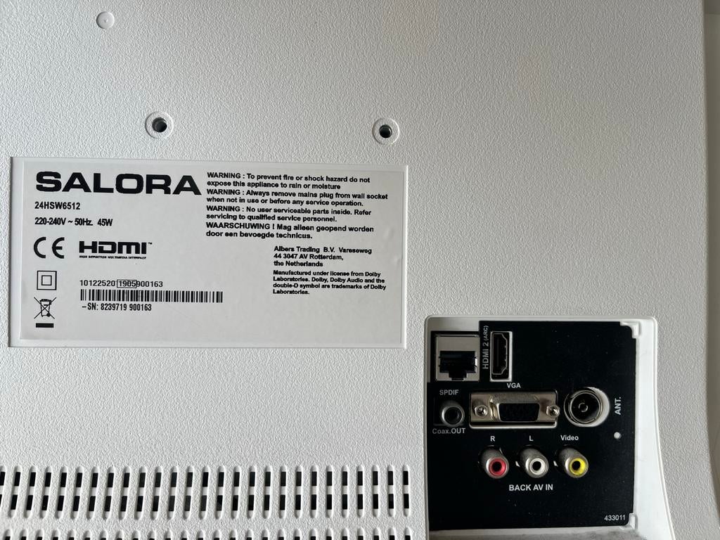 Salora 24inch televisie, Overige merken, Gebruikt, 50 Hz, Ophalen of Verzenden