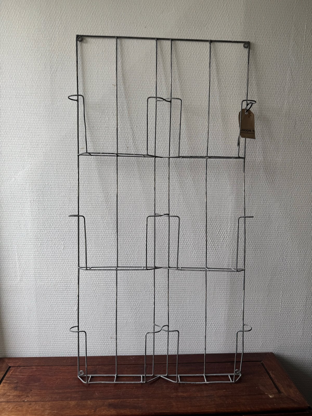 Vintage metal lectuurrek van loods 5, Metaal, Wandmontage, Lectuurbak, Nieuw