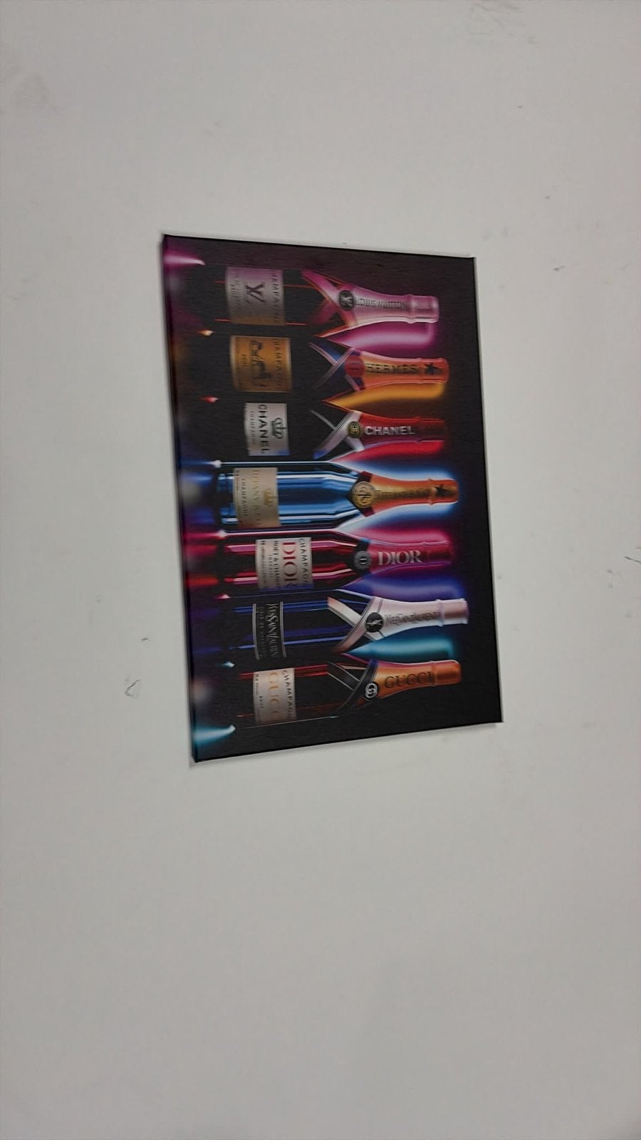 Luxe Champagne Flessen Canvas Print 60x40 cm, 50 – 75, Minder dan 50 cm, Ophalen of Verzenden, Print
