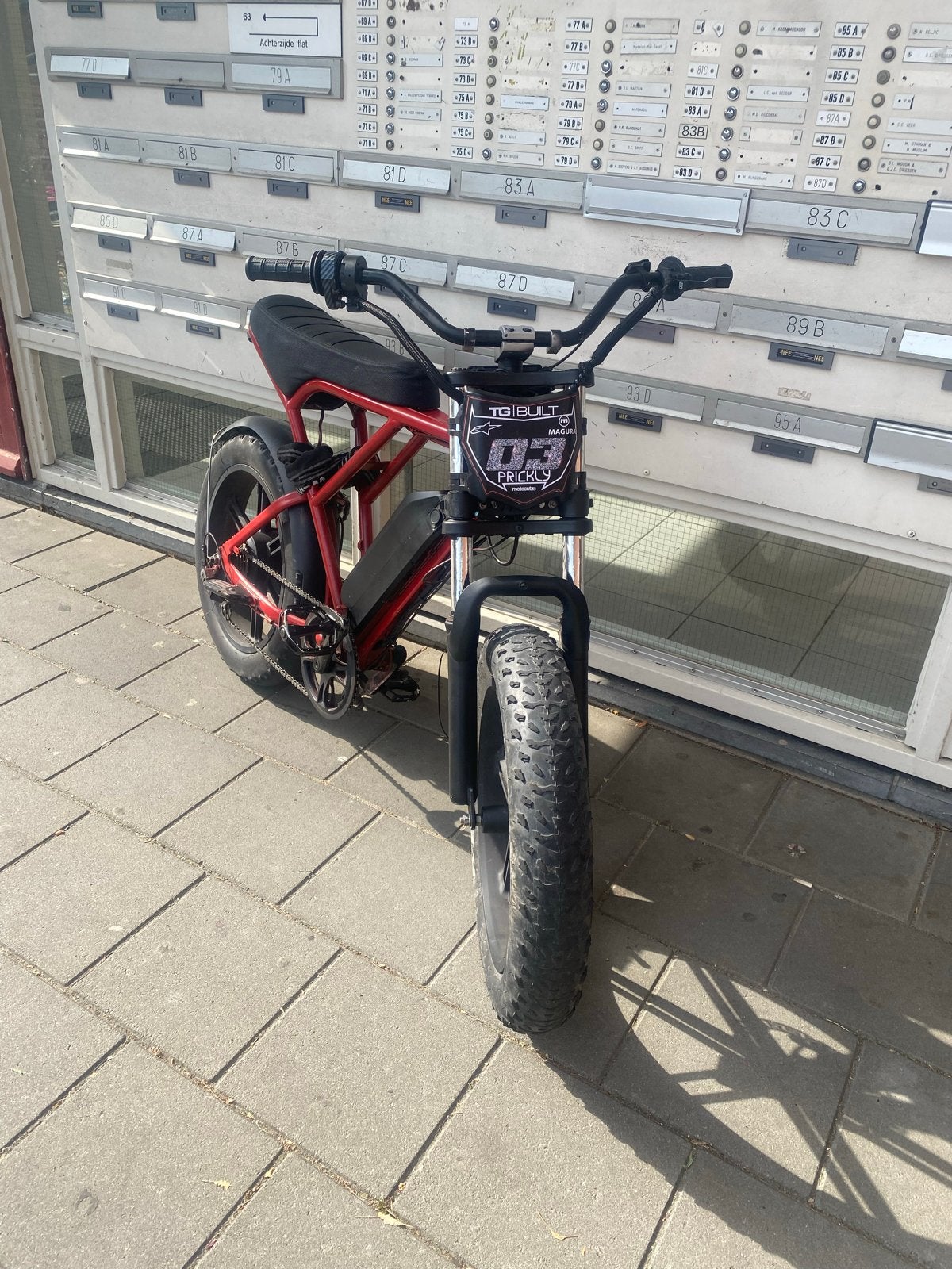 Stoere E-bike met dikke banden, Fietsen en Brommers, Elektrische fietsen, Gebruikt, 51 tot 55 cm, 50 km per accu of meer, Ophalen
