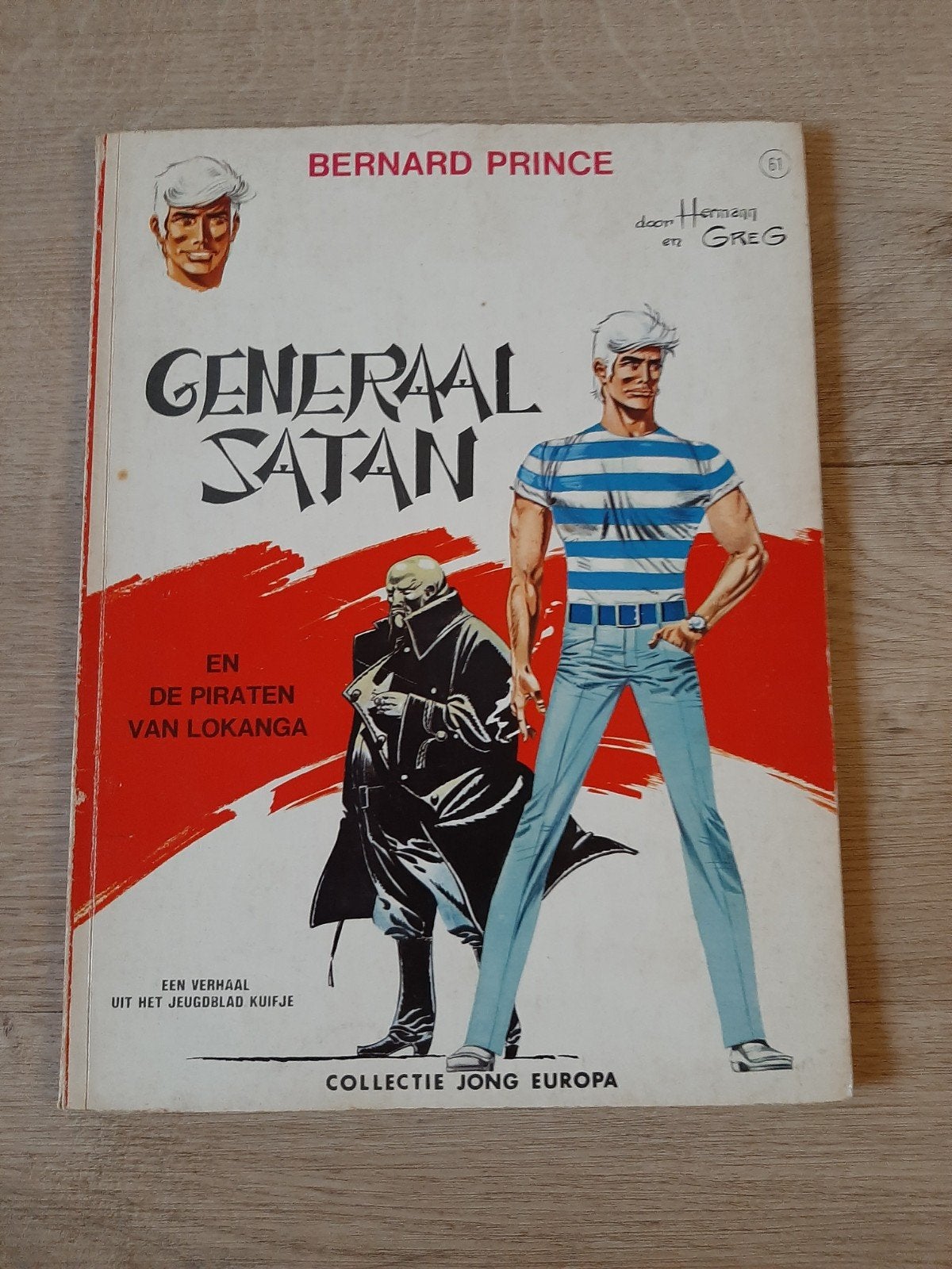 Bernard Prince - Generaal Satan - Collectie Jong Europa, Eén stripboek, Ophalen of Verzenden, Gelezen, Hermann en Greg