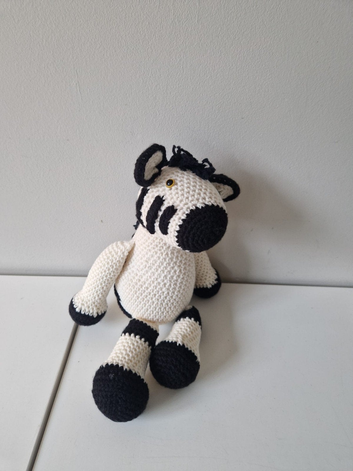 Zelfgemaakt gehaakt zebra knuffeltje, Handgemaakt, Overige typen, Nieuw, Ophalen of Verzenden