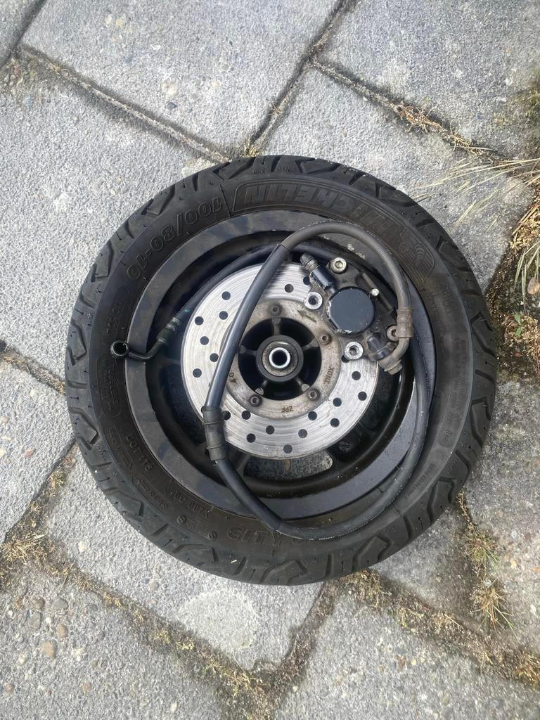 Piaggio zip voorwiel met remschijf en remklauw, Ophalen, Gebruikt, Overige typen, Overige merken