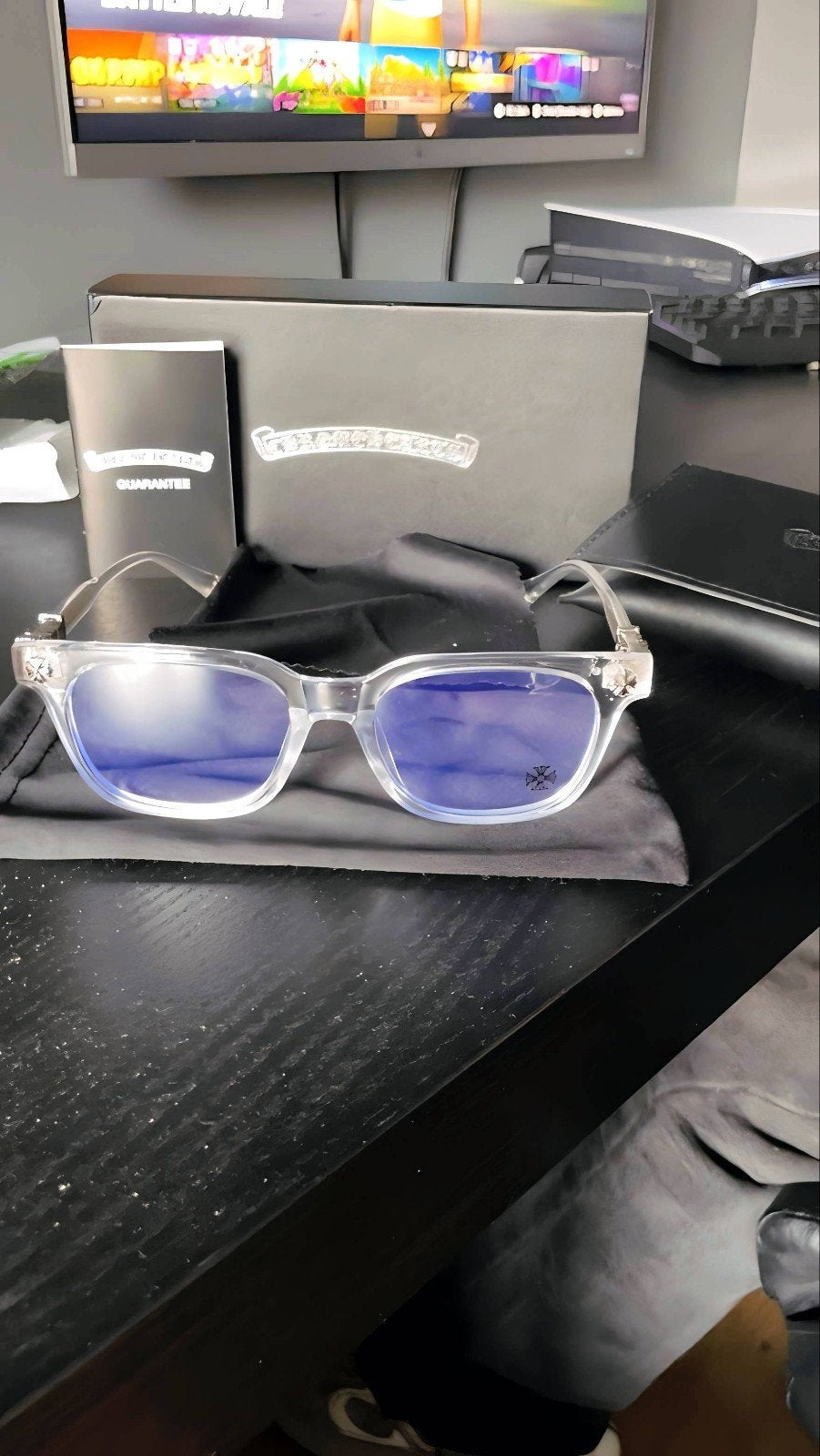 chrome hearts bril, Overige merken, Wit, Ophalen of Verzenden, Zo goed als nieuw
