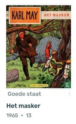 stripboek Karl May Het Masker 1965, Eén stripboek, Ophalen of Verzenden, Gelezen