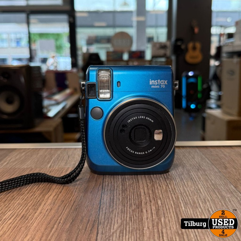 instaX Mini 70 Blauw | Nette staat met garantie, Audio, Tv en Foto, Fotocamera's Digitaal, Gebruikt