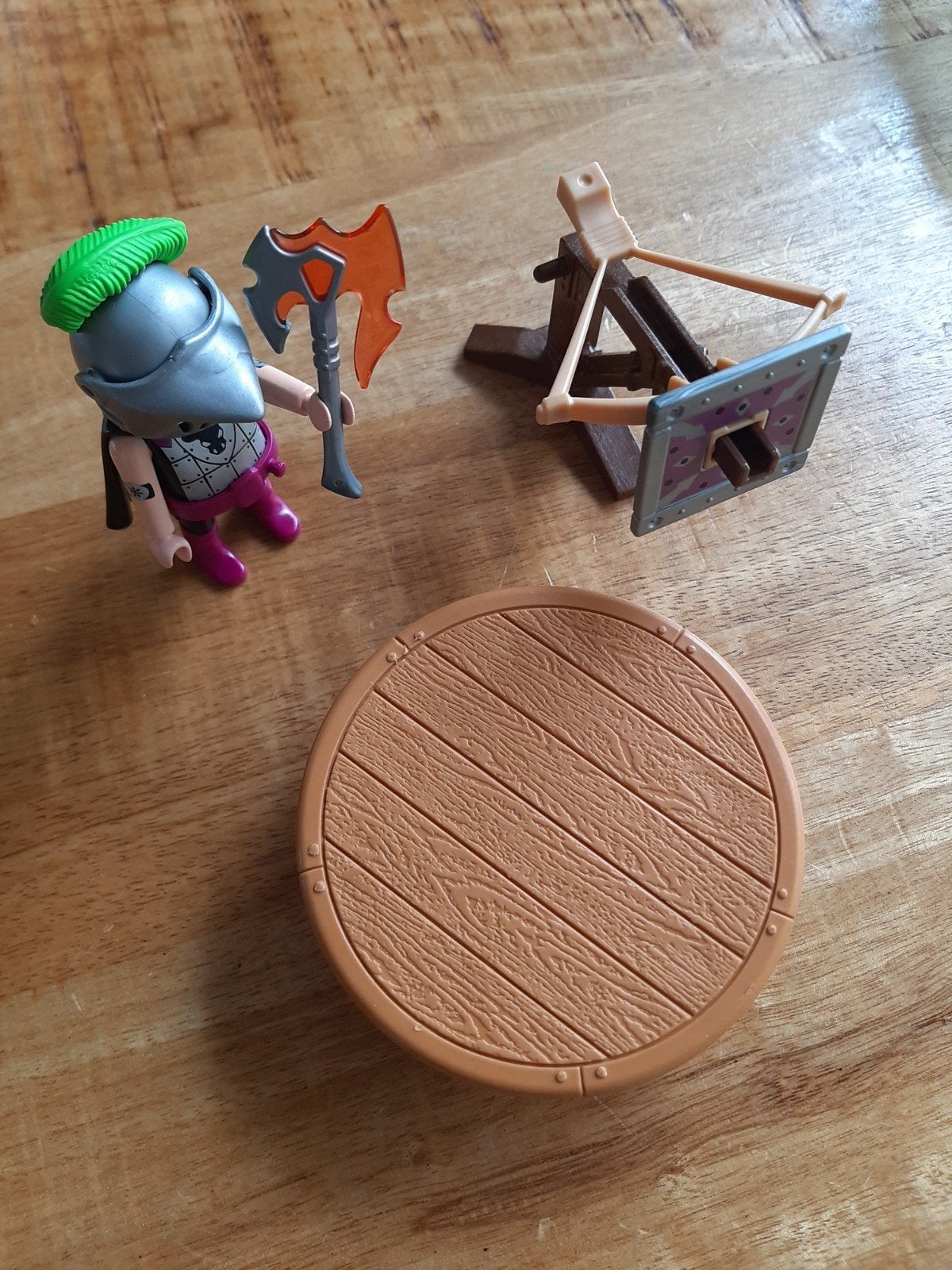 Playmobil ridder met katapult en tafel, Ophalen of Verzenden