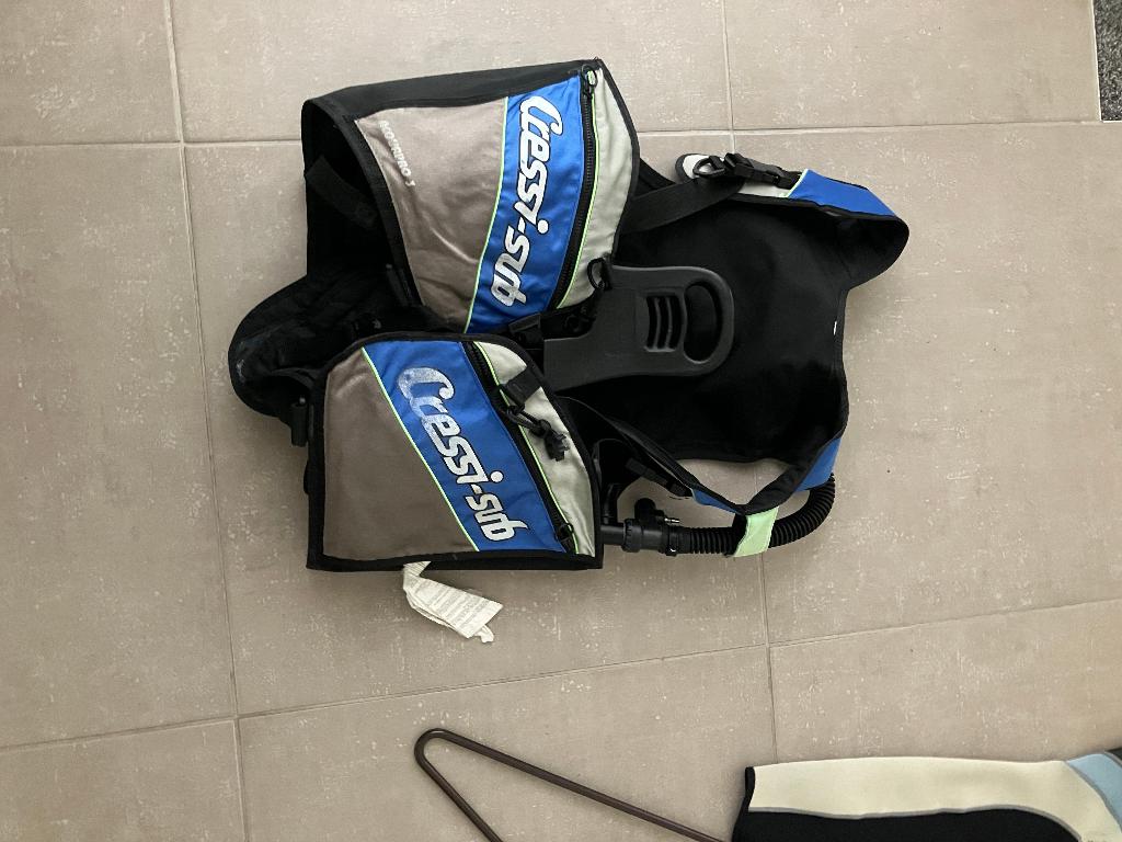 duikset trimvest bcd vinnen duikschoenen duiktas, Ophalen of Verzenden, Gebruikt, Trimvest of Wing