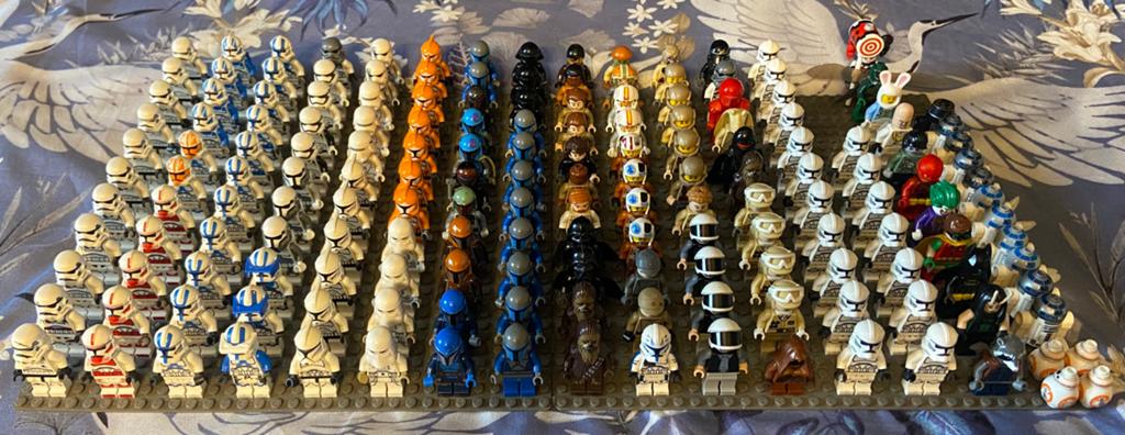165 Lego star wars minifiguren + 11 andere, Kinderen en Baby's, Speelgoed | Duplo en Lego, Ophalen of Verzenden, Gebruikt