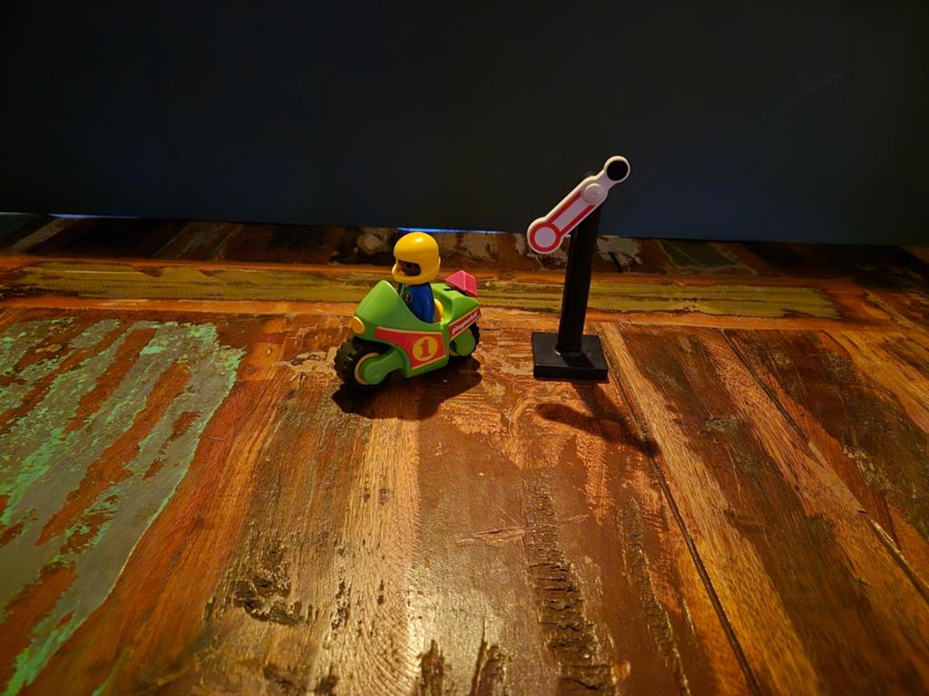 Playmobil 1.2.3. Racemotor 6719, Ophalen of Verzenden, Zo goed als nieuw