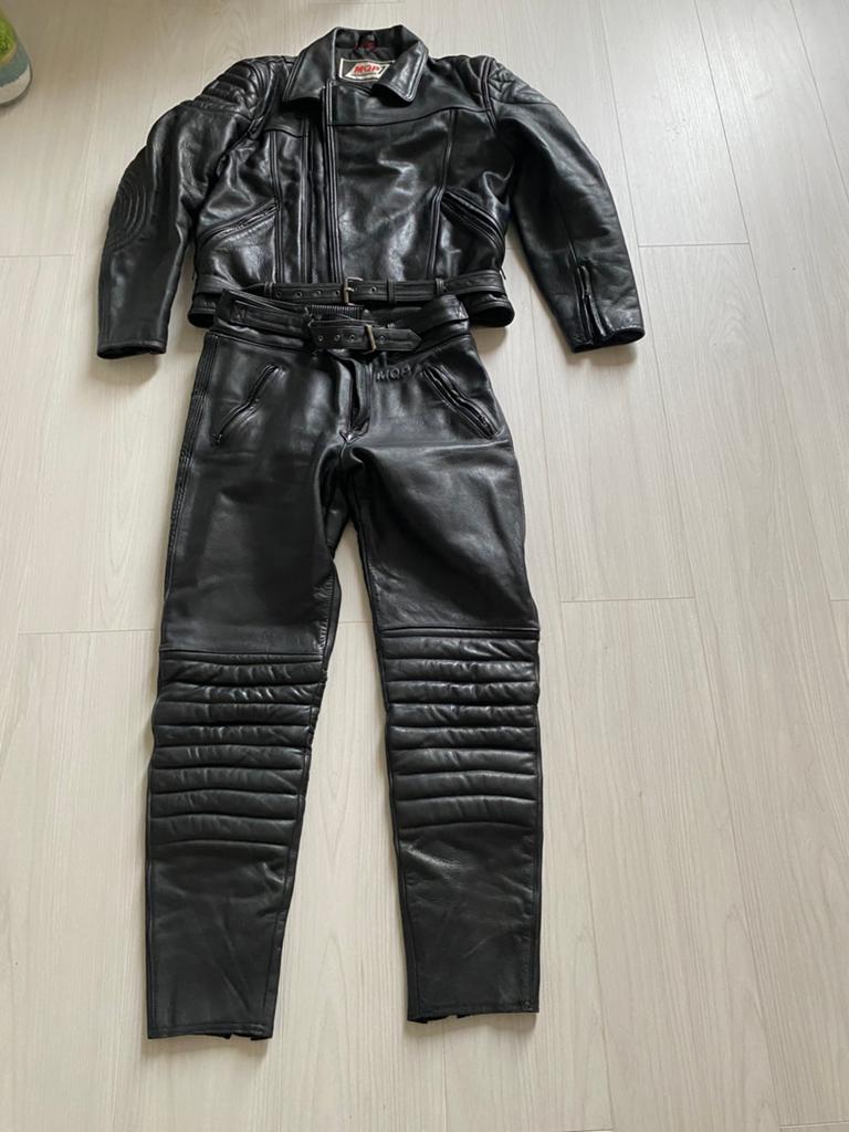 Zware kwaliteit MOP echte Leer Motor Jas/ broek, Motoren, Kleding | Motorkleding, Combipak, Tweedehands, Ophalen of Verzenden