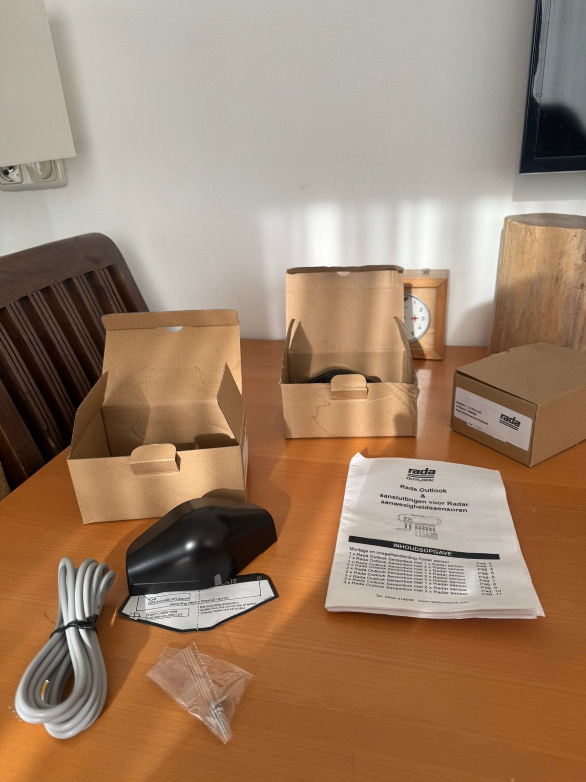 Nieuw! 3x Rada Ruimtesensor Outlook (ook apart te koop), Ophalen, Zo goed als nieuw