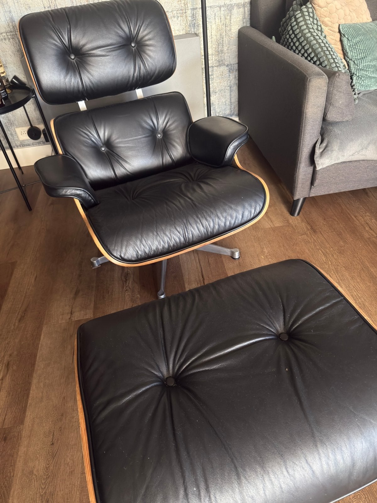 Loungechair plus hocker, Ophalen, Gebruikt, Tijdloos, Leer