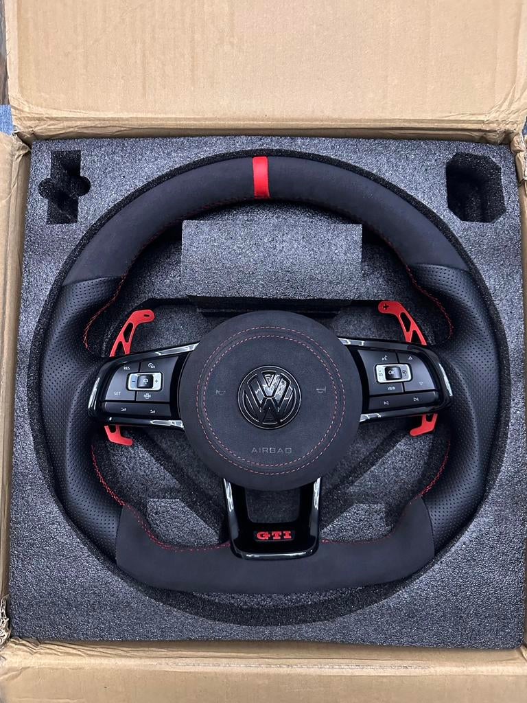 Compleet Custom R Golf 7 / 7.5 polo stuurwiel stuur tiguan, Auto diversen, Tuning en Styling, Ophalen of Verzenden