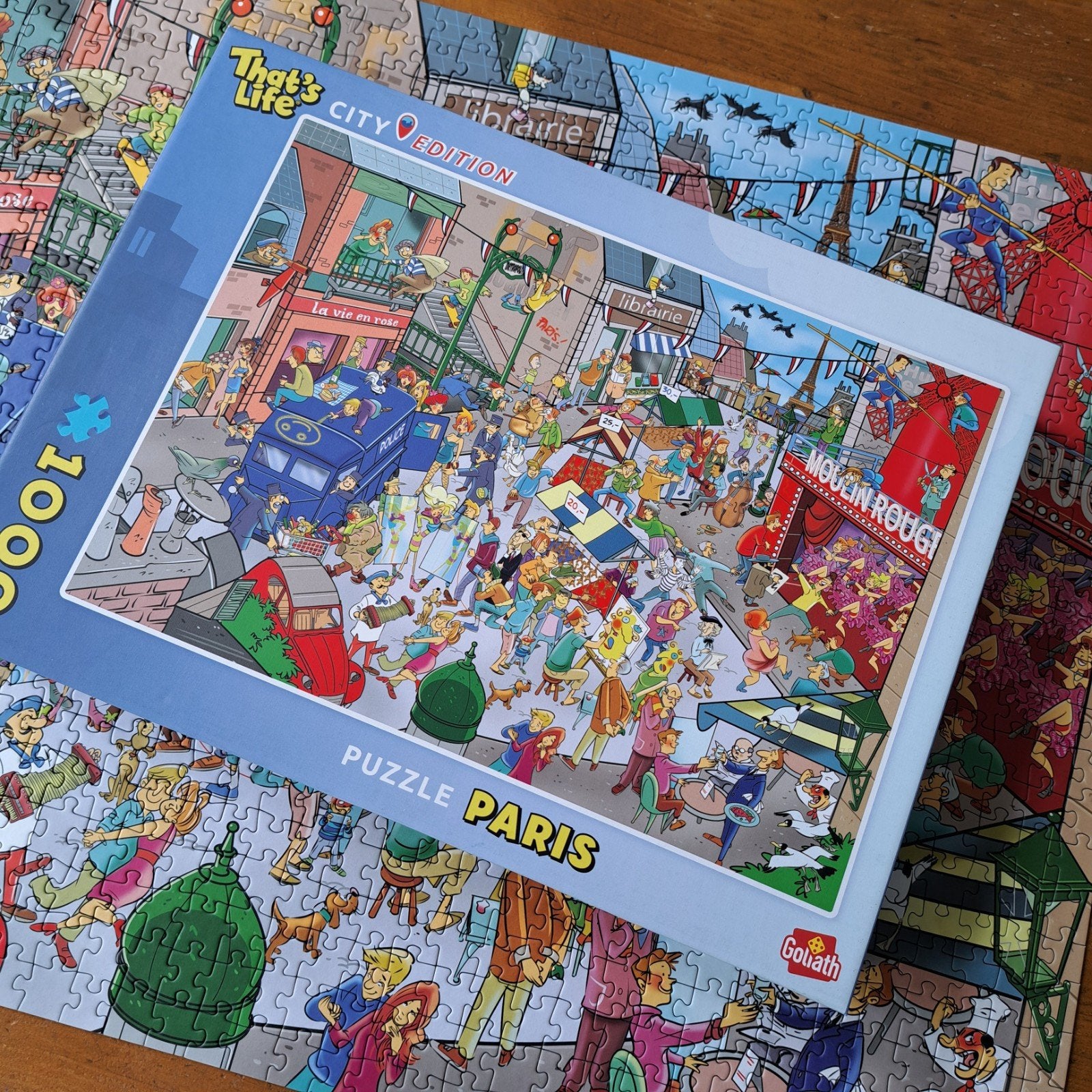 That's Life City Edition Paris 1000 stukjes legpuzzel, Ophalen of Verzenden, 500 t/m 1500 stukjes, Gebruikt, Legpuzzel