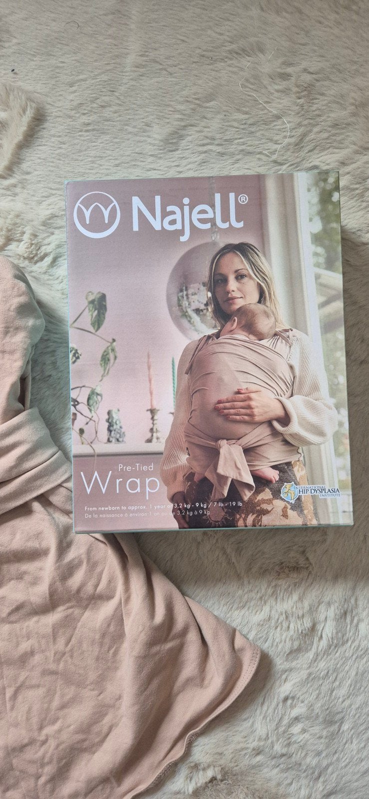 Najell Pre-Tied Wrap Draagdoek - Zo goed als nieuw, Kinderen en Baby's, Babydragers en Draagdoeken, Ophalen of Verzenden, Zo goed als nieuw