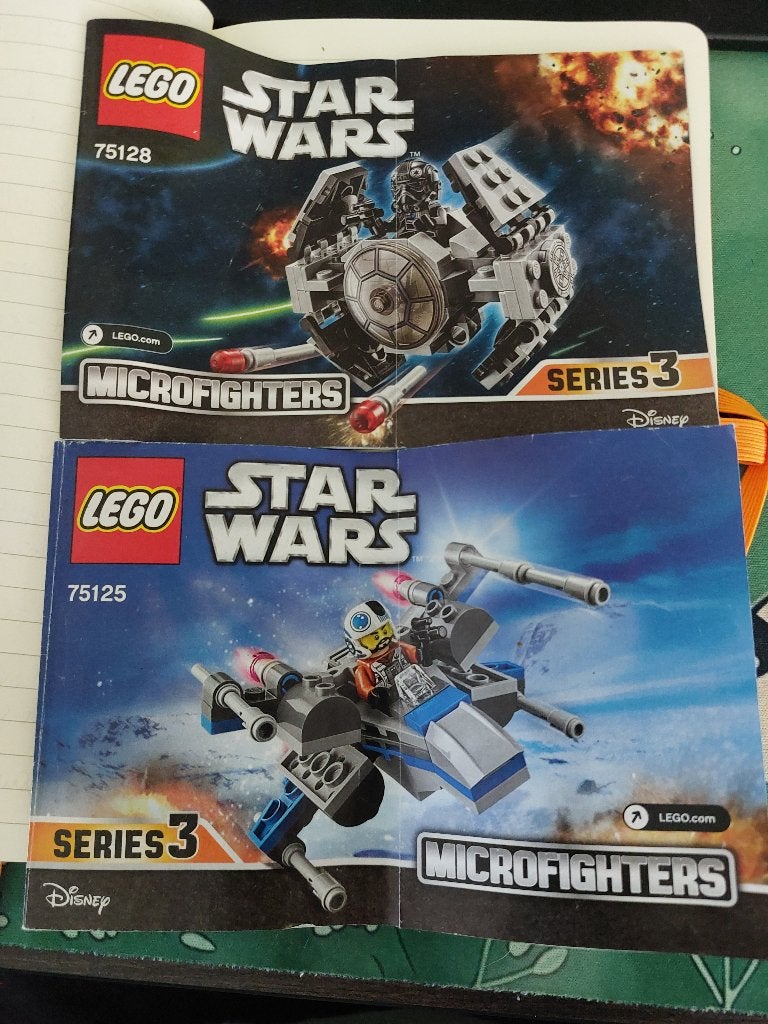 LEGO Star Wars Microfighter Series 3 - 75125 + 75128, Gebruikt, Compleet, Star Wars, Lego