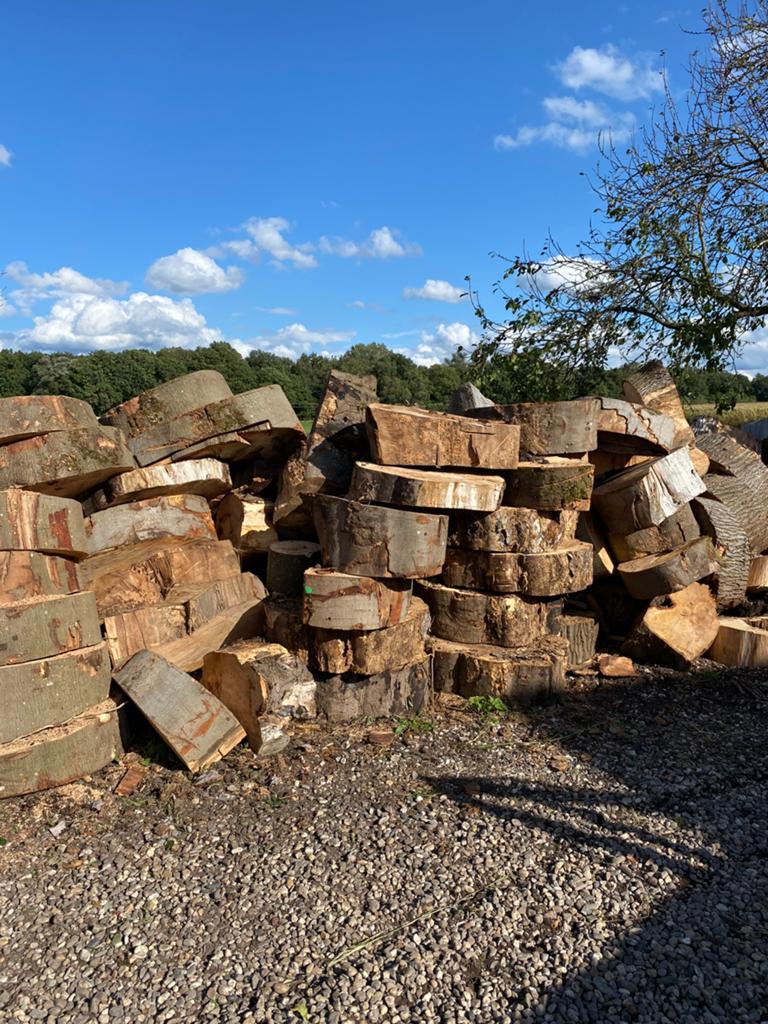 Grote schijven brandhout, haardhout, Tuin en Terras, Haardhout, 6 m³ of meer, Ophalen, Beukenhout
