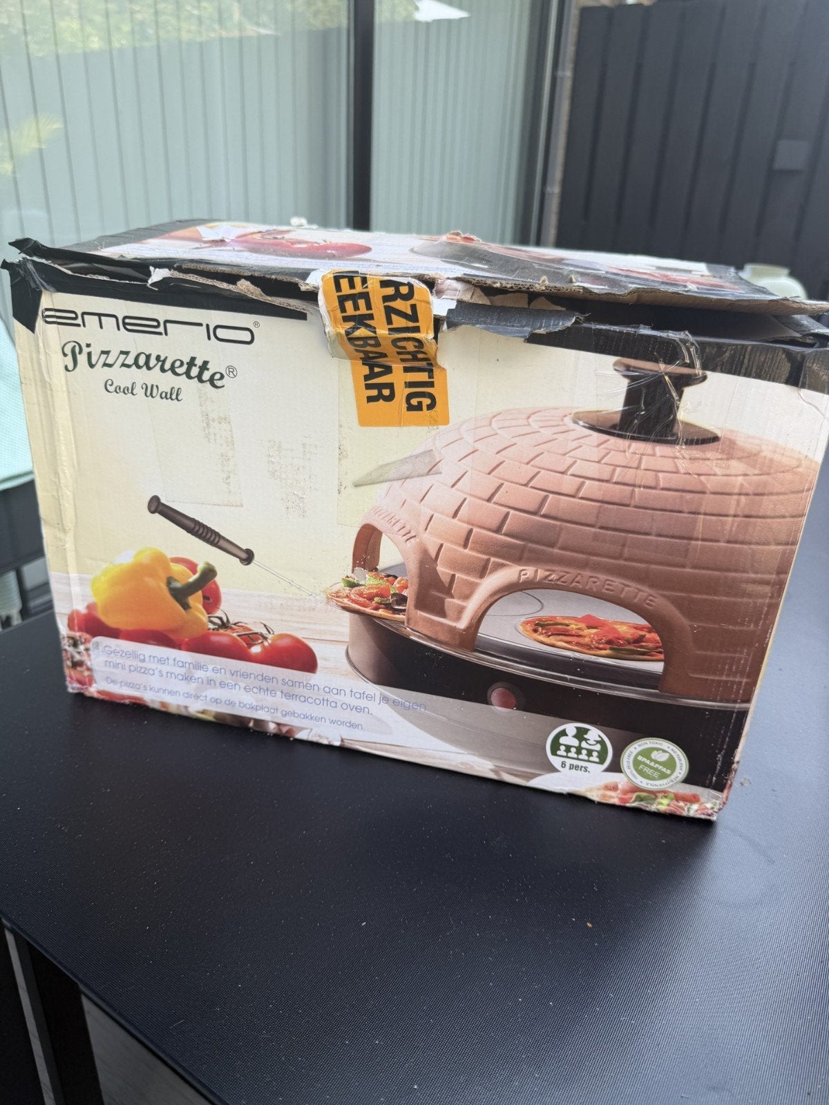 Emerio Pizzarette Cool Wall - 6 personen, Ophalen, Minder dan 45 cm, Overige merken, Pizzaoven