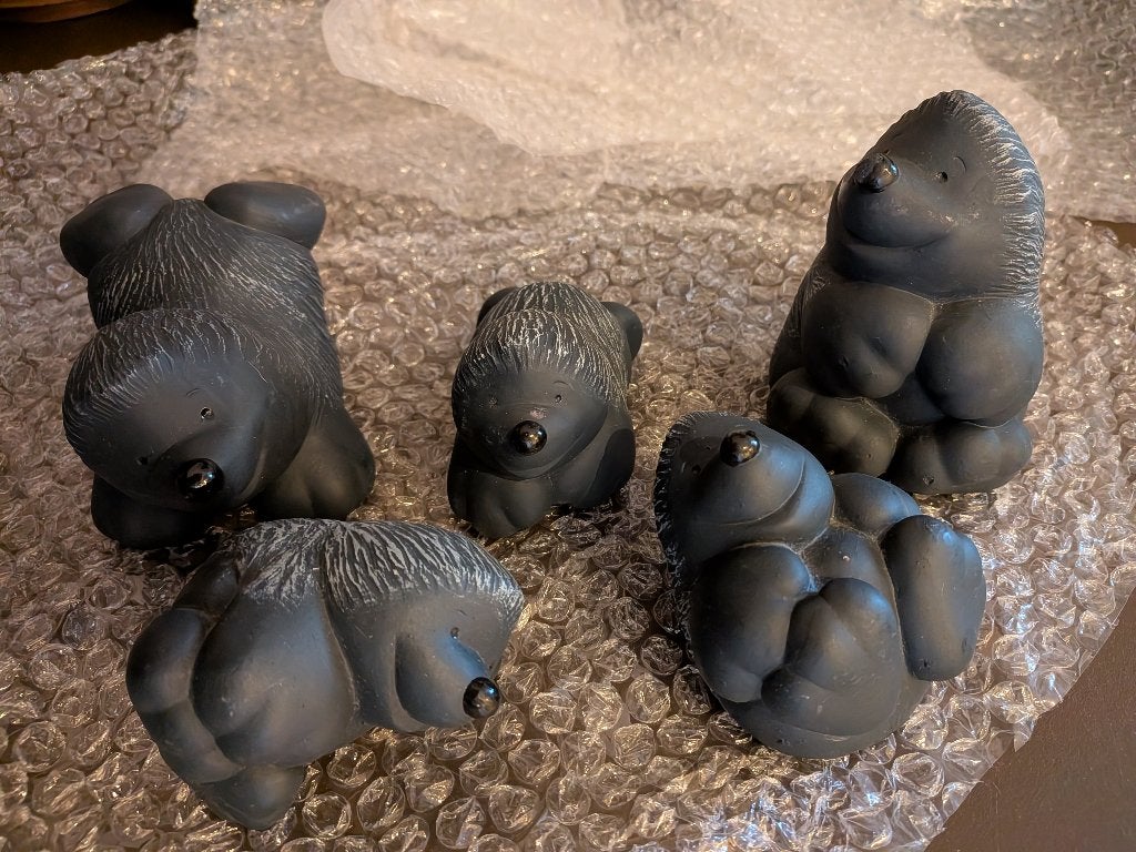 set mollen beelden stanton arts, Ophalen of Verzenden, Nieuw, Zwart, Overige materialen