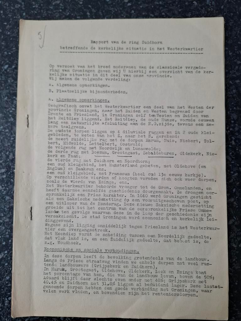 Groningen Westerkwartier 1952, Boeken, Ophalen of Verzenden, Gelezen