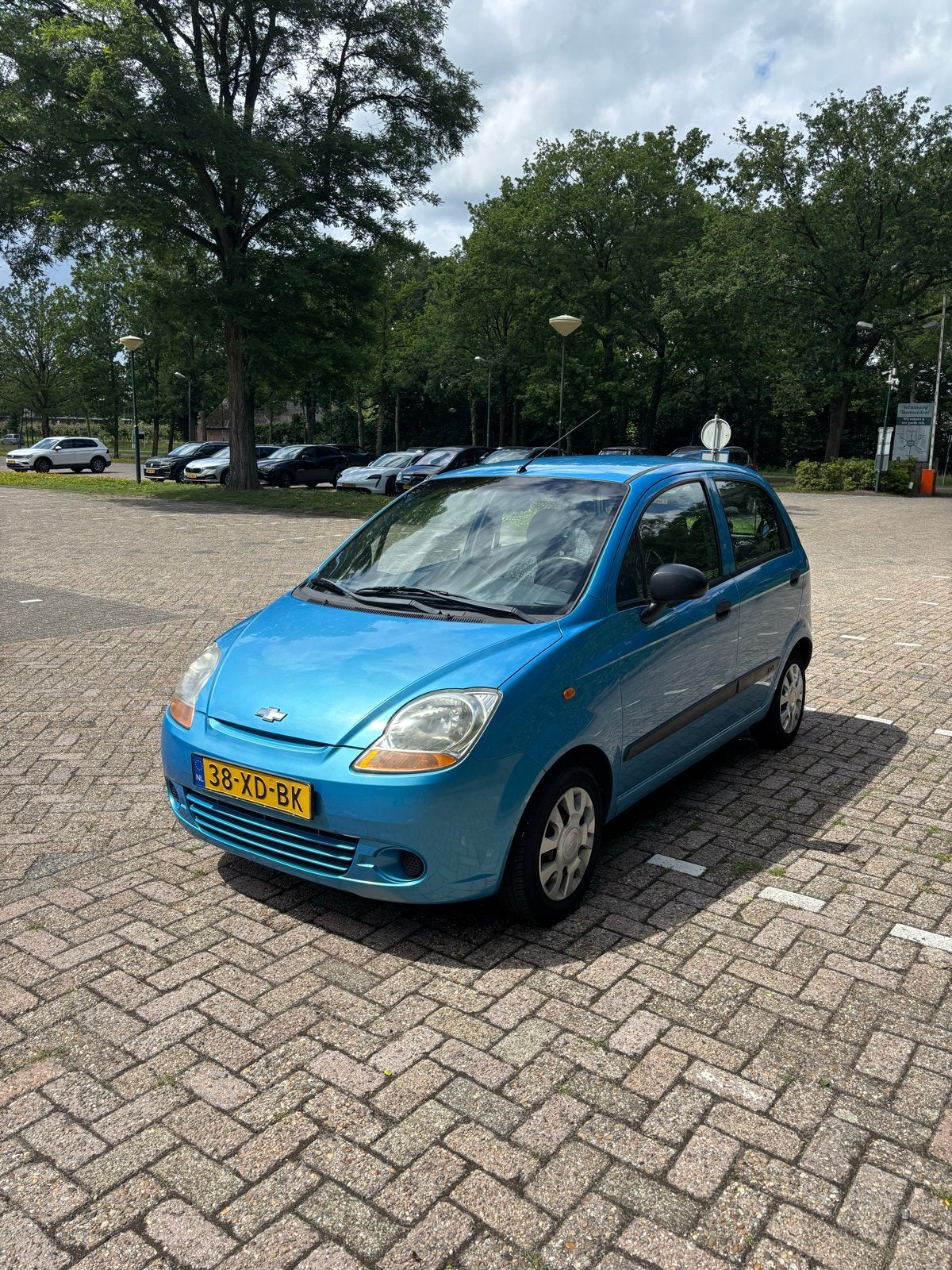 Chevrolet Matiz 0.8 AUTOMAAT 2007 Blauw, Stof, Blauw, Origineel Nederlands, 51 pk
