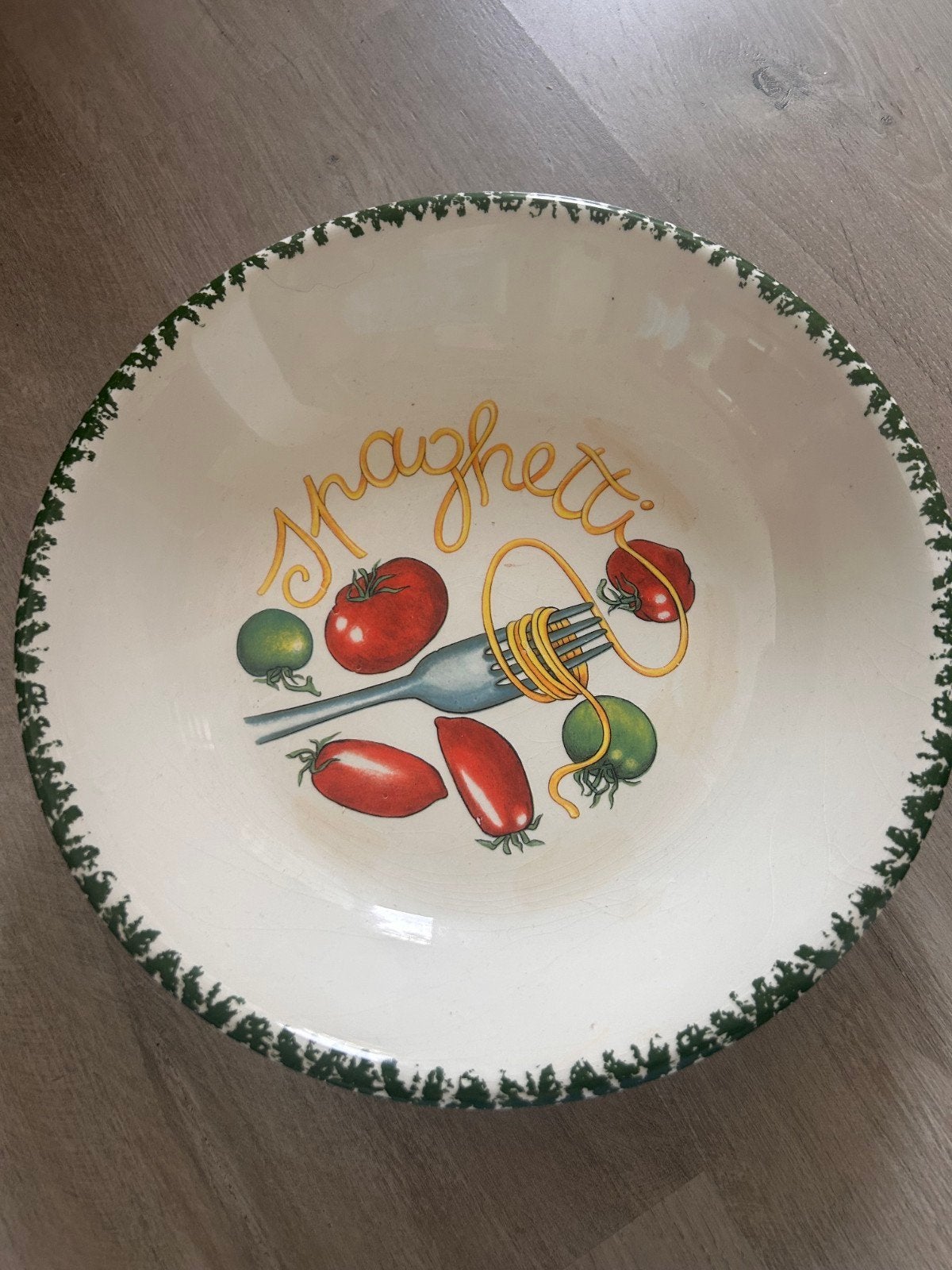 Vintage spaghetti bord, Ophalen of Verzenden