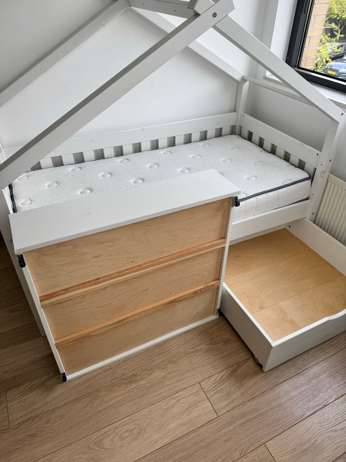 Foto 4 van Kinderbed merk: Vitalispa, met lades en Matras 80x160 cm