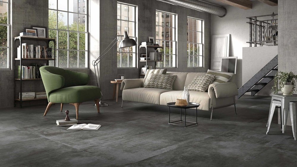 Natuursteen Look Tegels Zwart 60x60 (12 stuks), Doe-het-zelf en Verbouw, Tegels, Ophalen, 60 cm of meer, Gebruikt, Minder dan 5 m²
