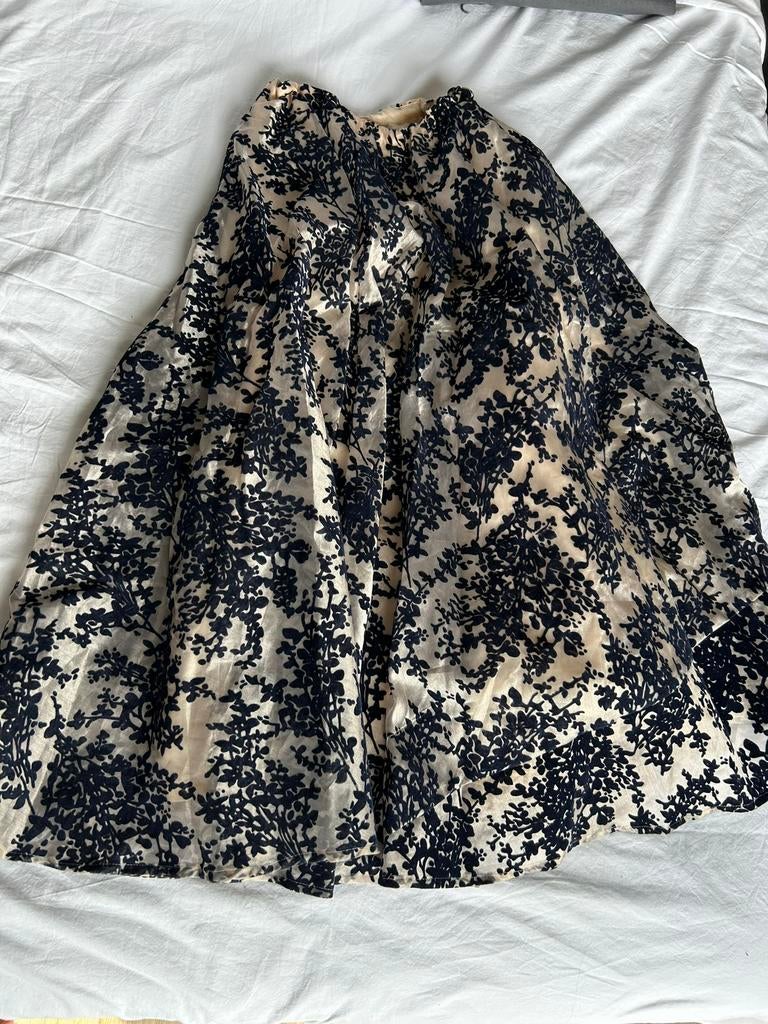 Navy donkerblauwe lehenga, Overige typen, Blauw, Ophalen of Verzenden, Zo goed als nieuw