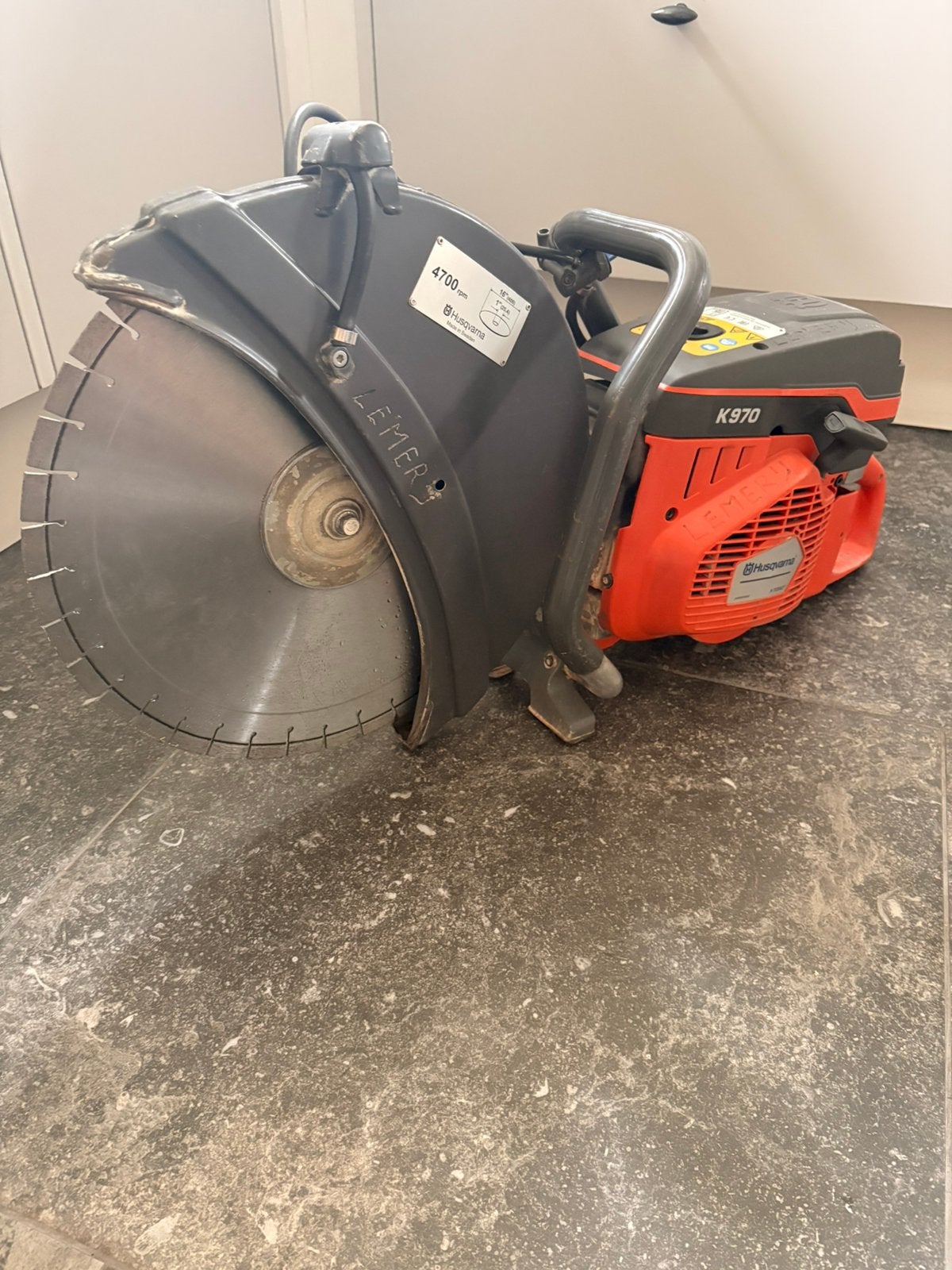 Husqvarna bandenzaag k970, Doe-het-zelf en Verbouw, Gereedschap | Zaagmachines, 70 mm of meer, Kettingzaag, Ophalen of Verzenden