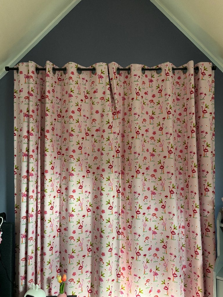 Gordijnen meisje, Ophalen, Gebruikt, 180 cm, Met ringen