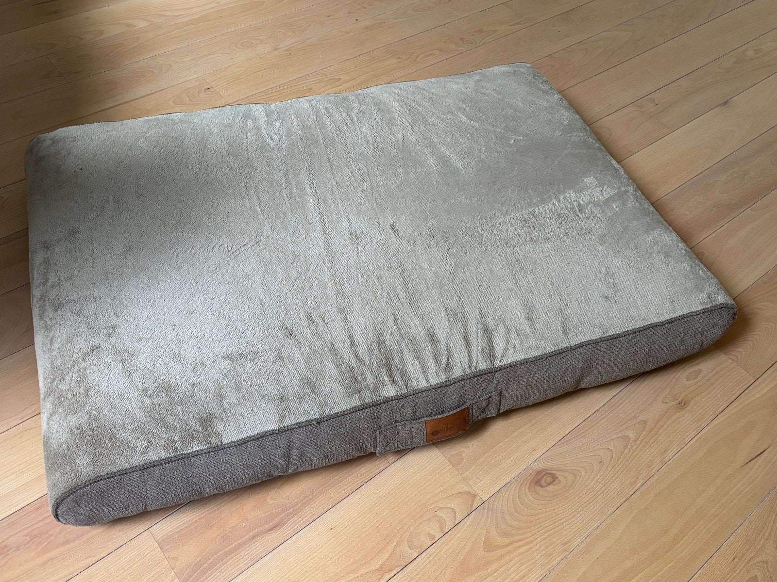 Petlando hondenmatras 120 x 80 taupe zgan, Ophalen, Zo goed als nieuw, Stof