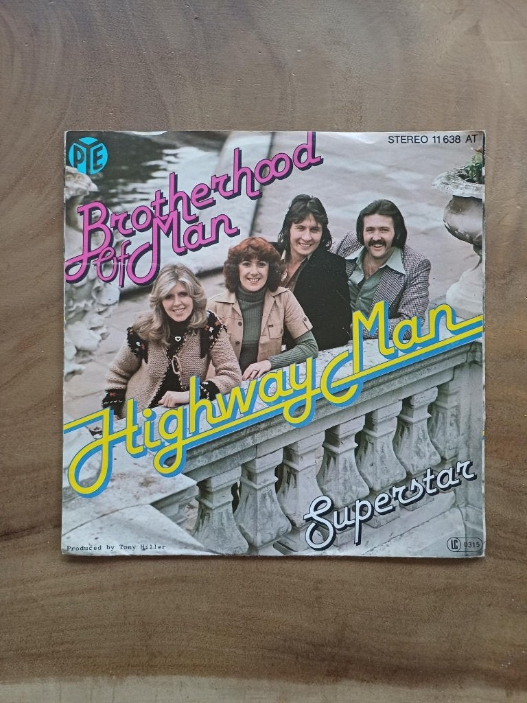 Brotherhood of Man - Highway Man - Single - Vinyl, Ophalen of Verzenden, Gebruikt, Pop