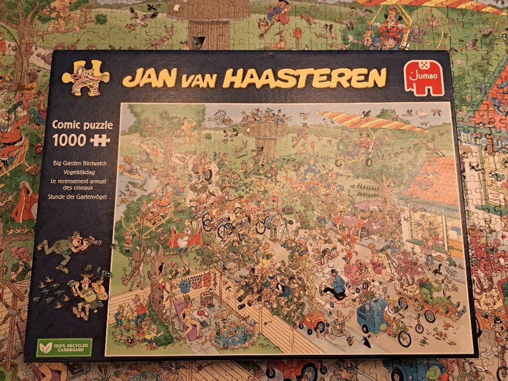 Jan van Haasteren - Vogelkijkdag, Hobby en Vrije tijd, Ophalen of Verzenden, 500 t/m 1500 stukjes, Zo goed als nieuw, Legpuzzel
