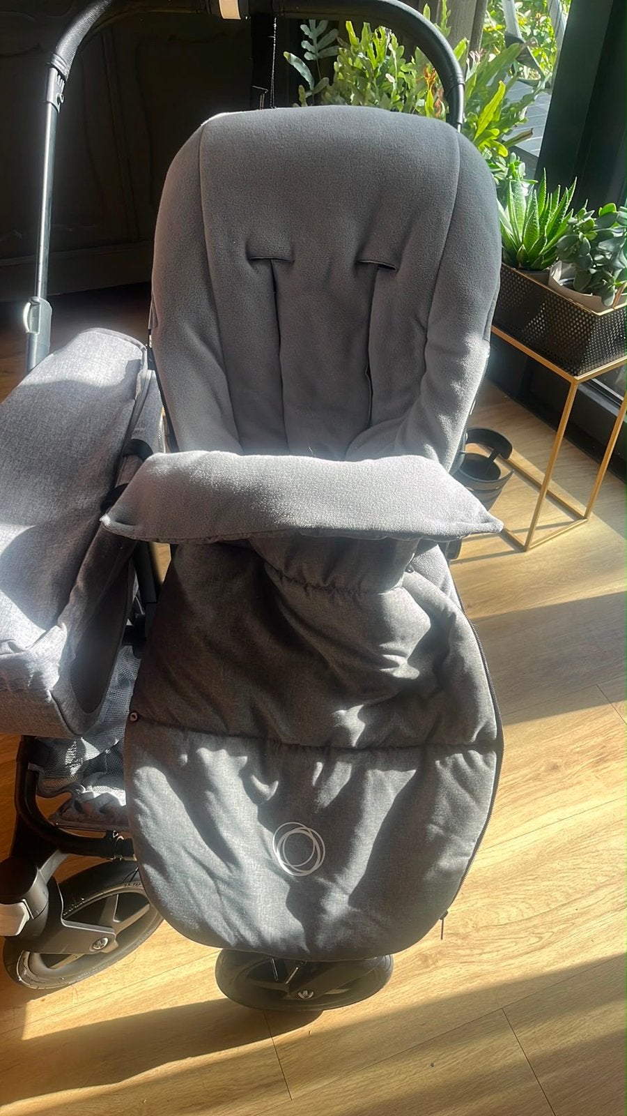 Bugaboo Donkey 2 Mono - Classic Grey - Zwart frame, Ophalen, Gebruikt, Bugaboo, Combiwagen