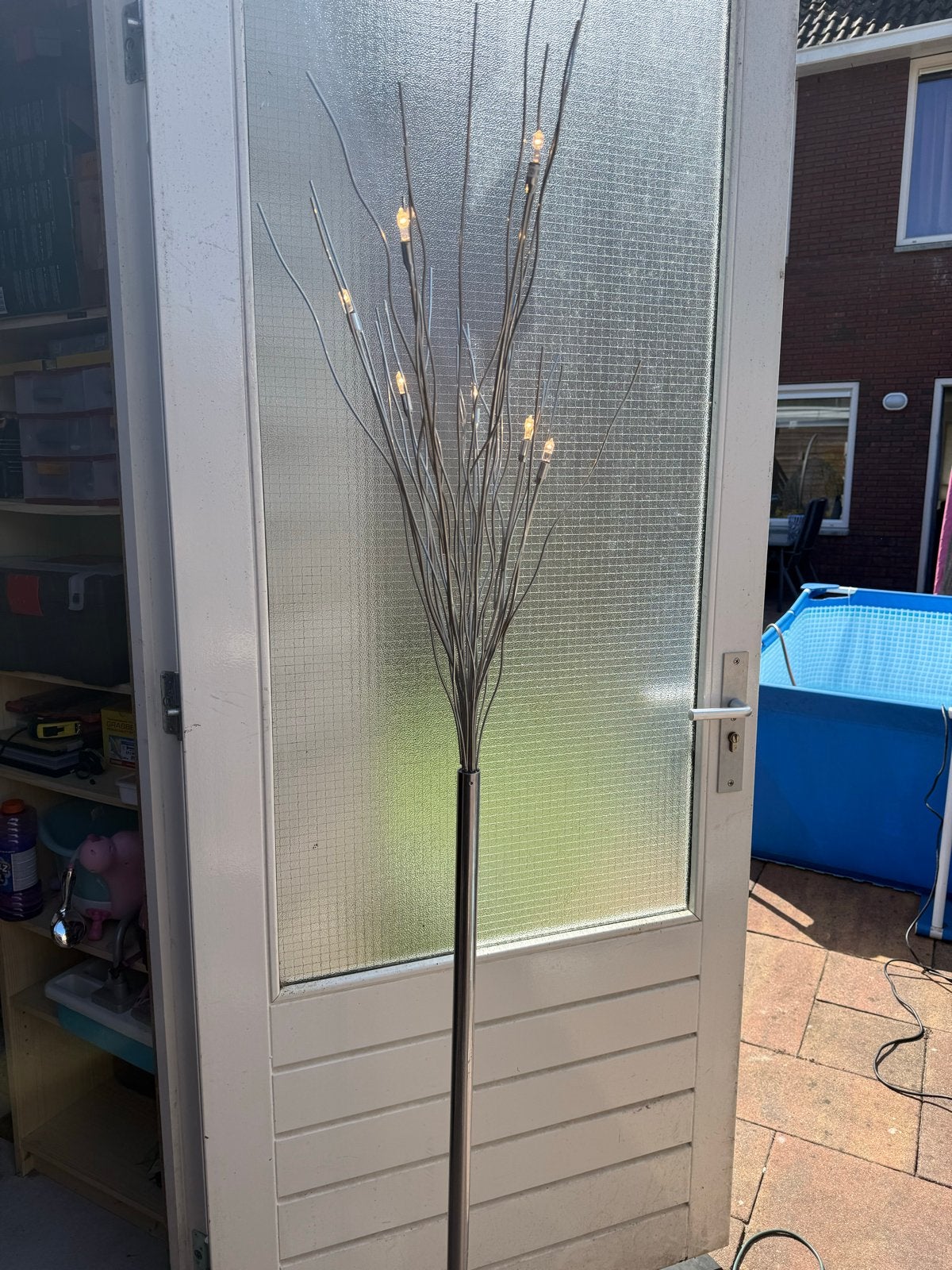 Staande sprietjeslamp, Ophalen, Gebruikt, Overige fittingen, Metaal