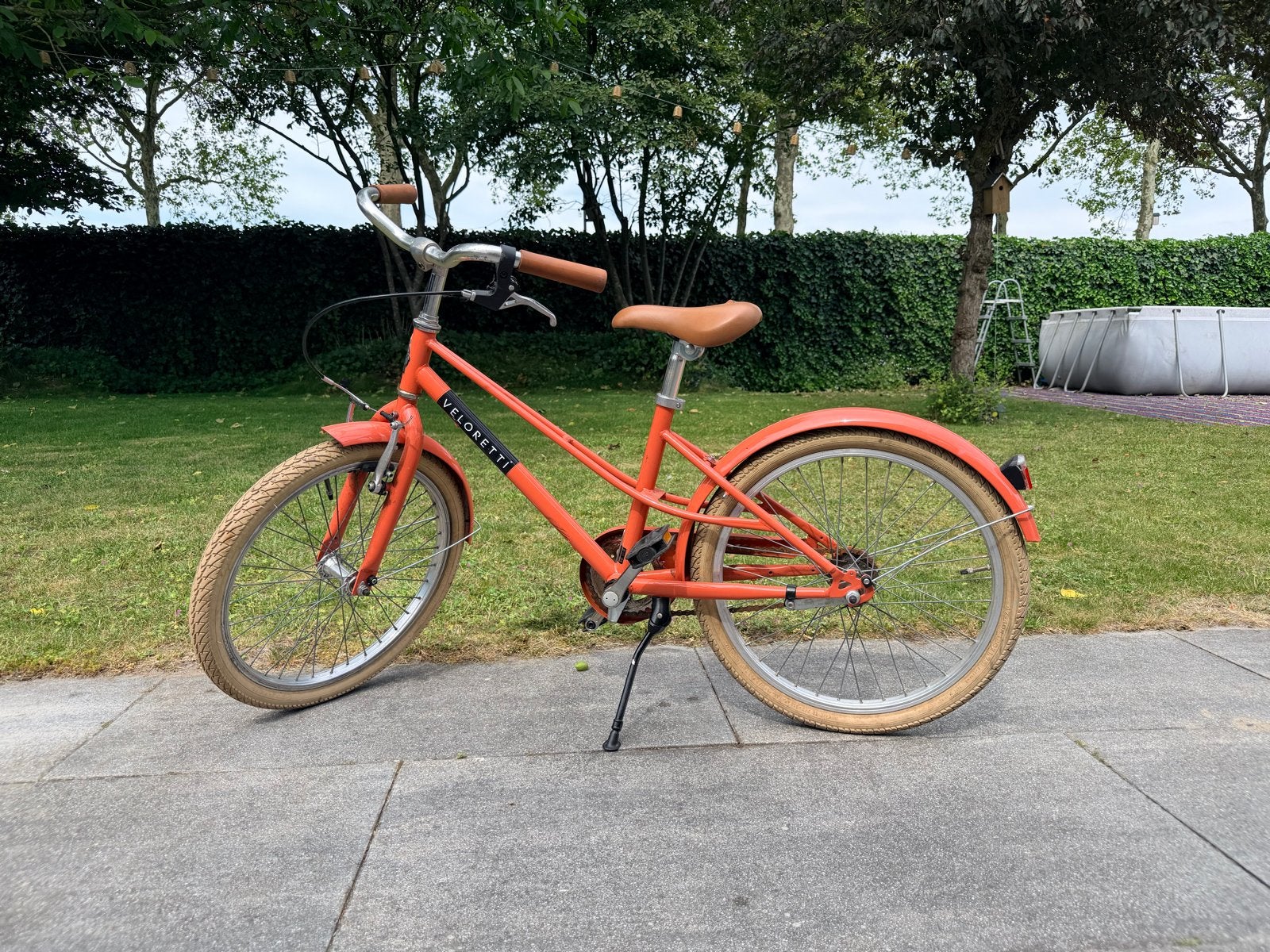 Veloretti kinderfiets 20 inch - zalmroze, Gebruikt, Velgrem, Minder dan 47 cm, Ophalen